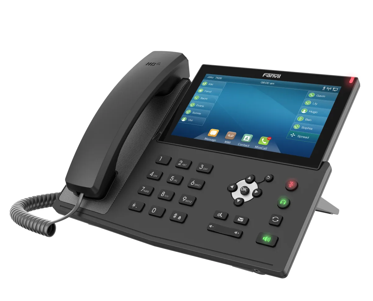 هاتف IP للمؤسسات Fanvil X7 بشاشة لمس 7 بوصات