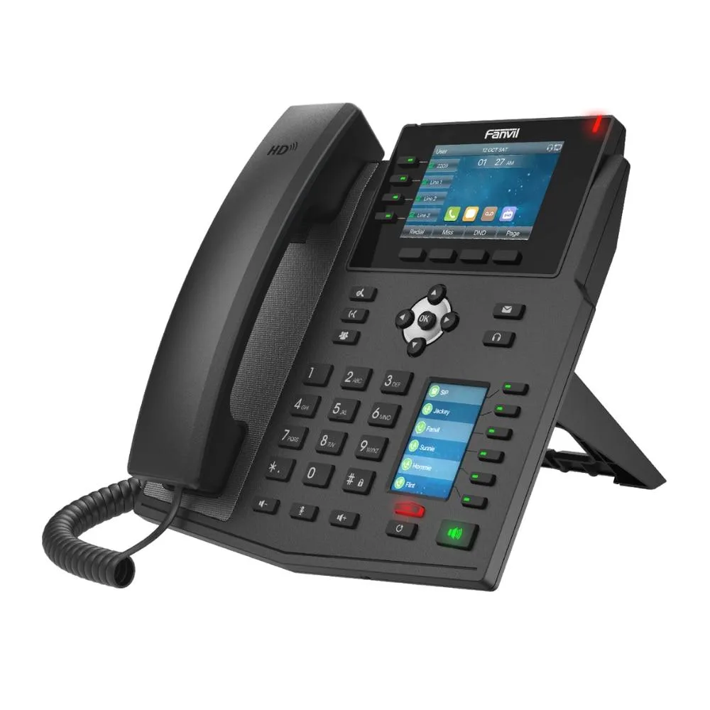 هاتف IP مؤسسي Fanvil X5U بشاشتين